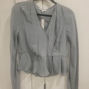 Madewell Long Sleeve Blue Shirt Sz 2